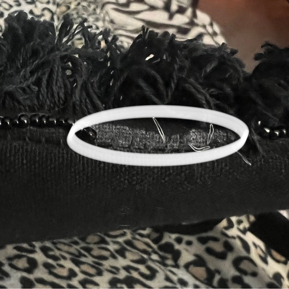 Shashi | Black Metallic Embellished Beaded Shoulder Bag - Picture 16 of 16